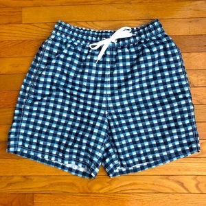 Plaid swim shorts